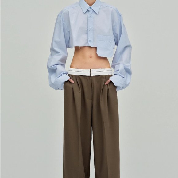Source Unknown Reversed Waistband Trousers - Picture 5 of 8